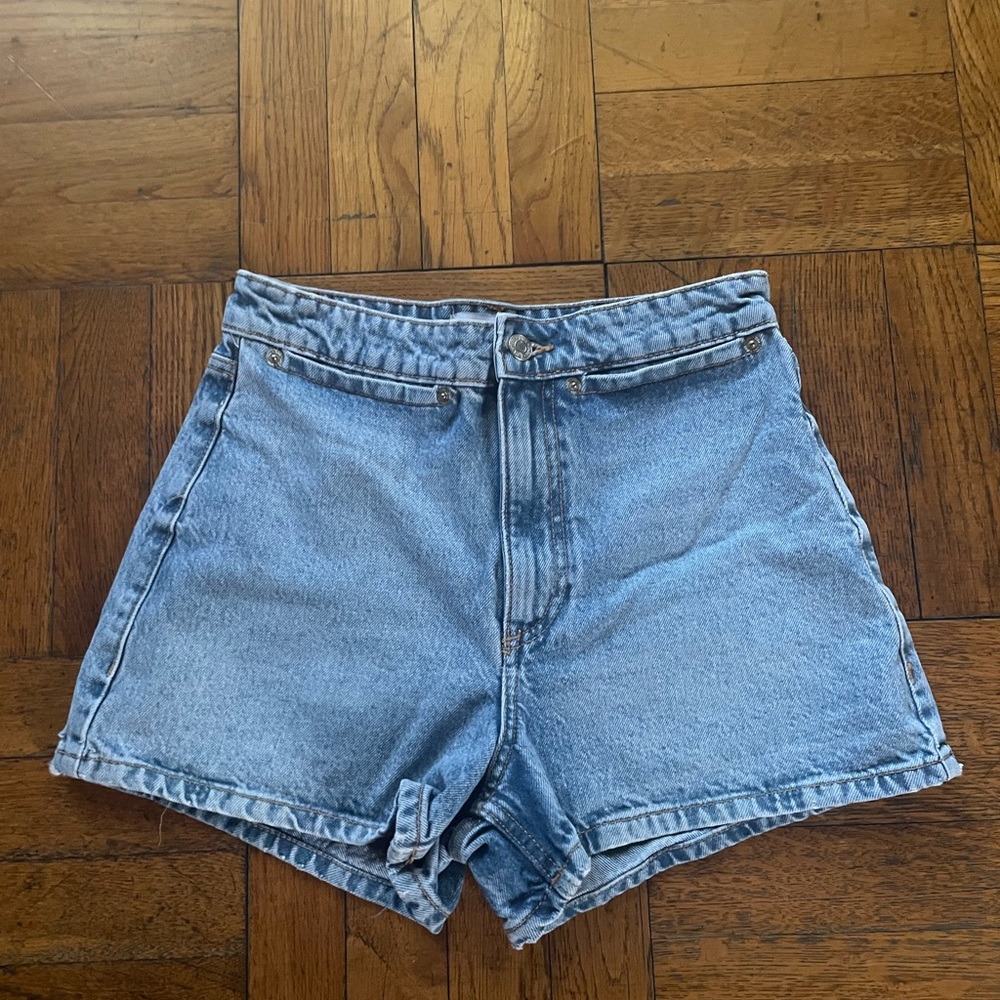 Zara high waisted mom shorts